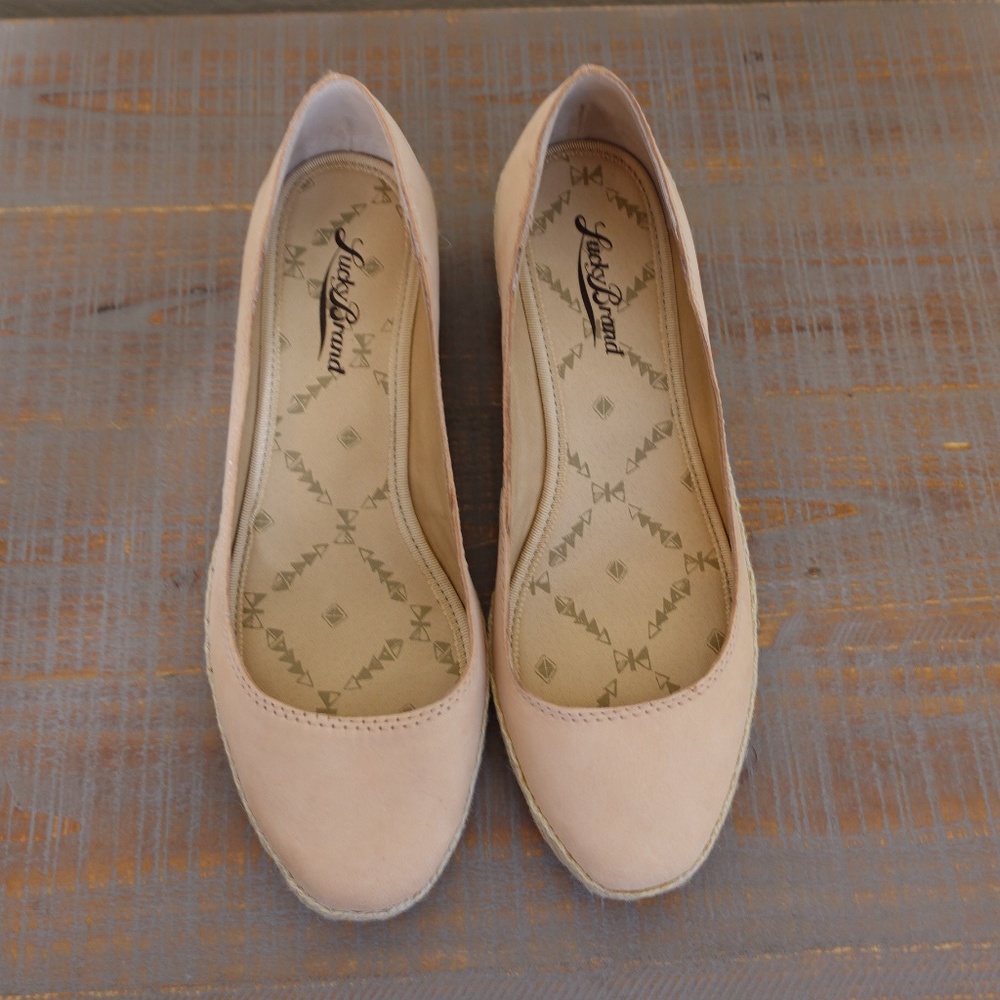 Lucky Brand Tilly Nubuck Espadrille Wedges - Picture 6 of 9
